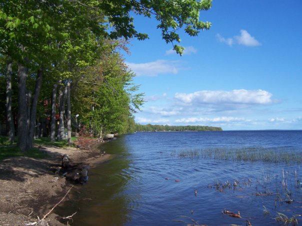 Alternative healing through land-based healing. A photo of the North Shore of Lake Nipissing