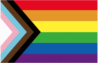 The progressive pride flag. 